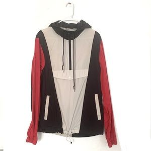 Color block windbreaker